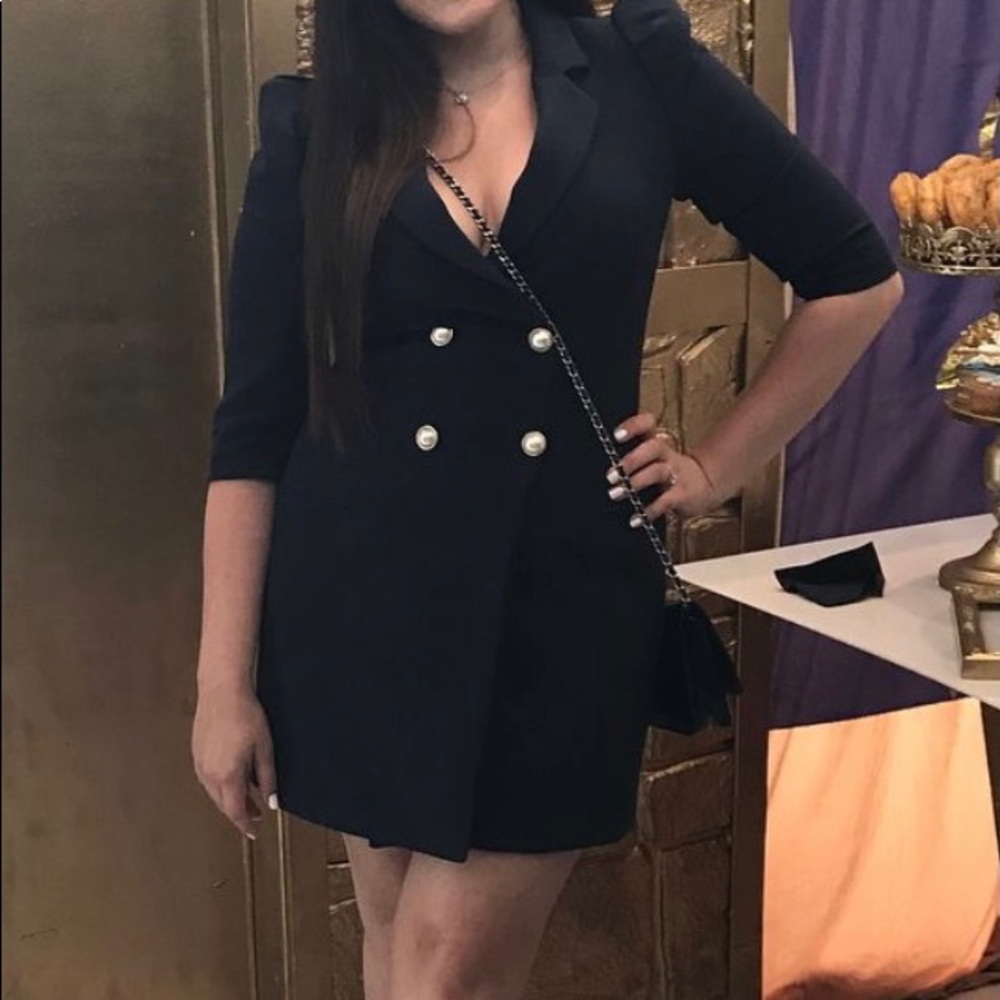 Navy blazer dress